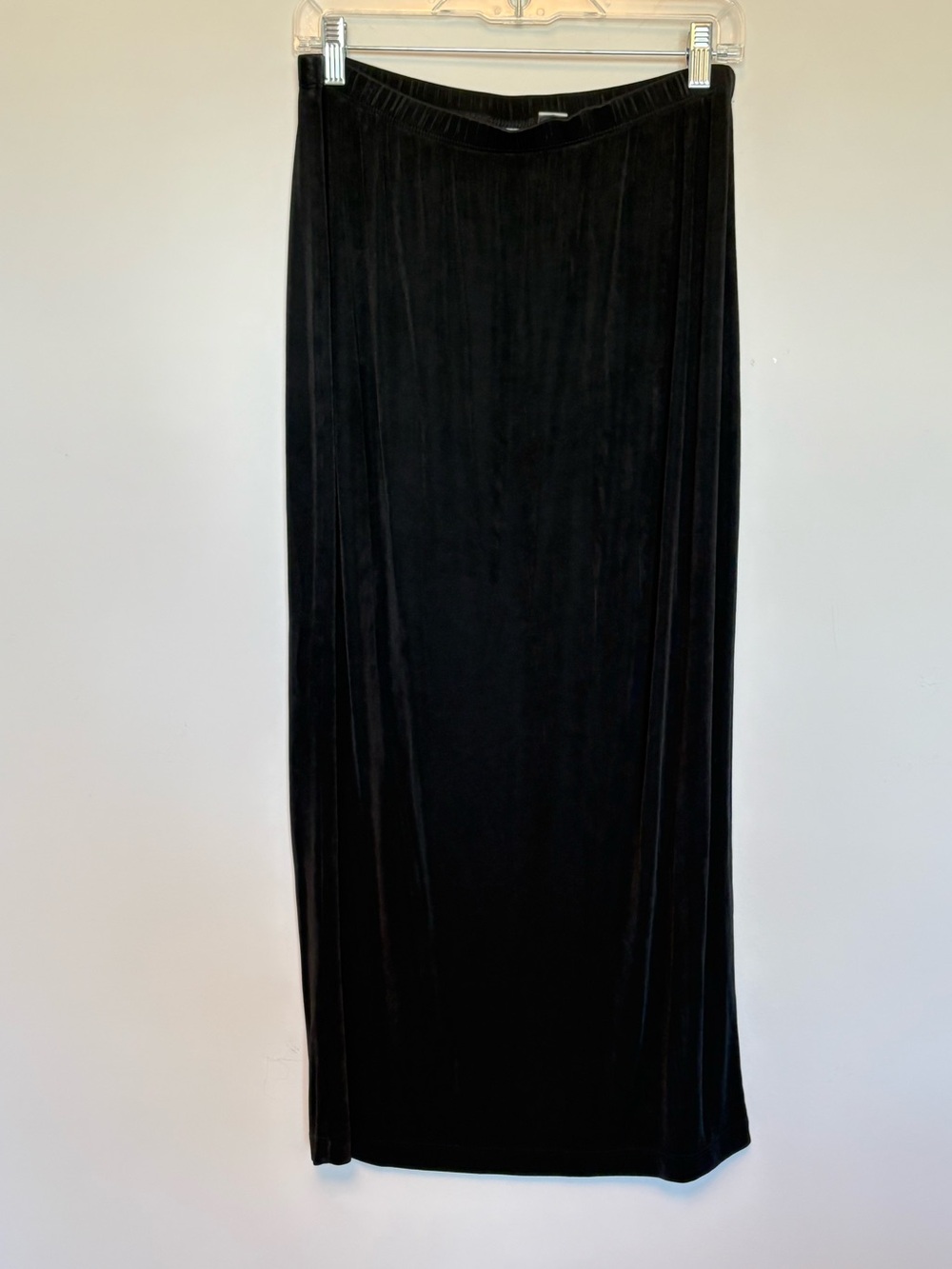 Y2K Black Maxi Skirt Pull On Long Skirt Size 2 / Large Chico's Travlers